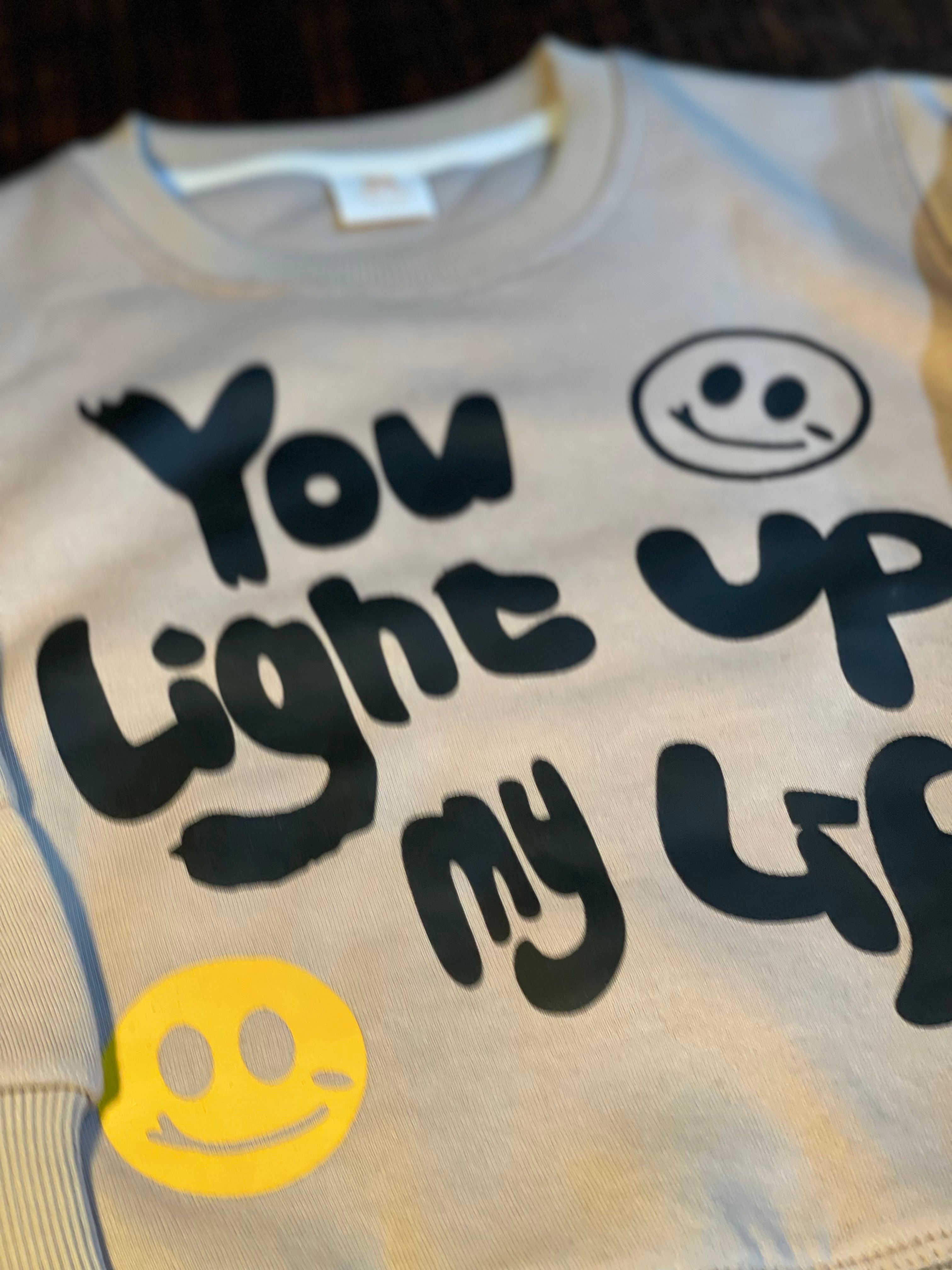 You Light Up My World - Pocketed Sweatshirt with Trouser - Grey