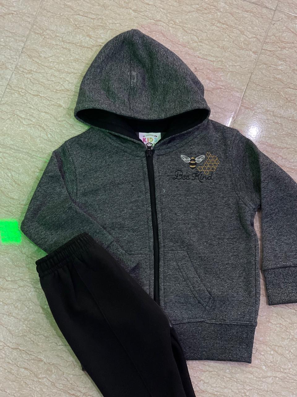 Bee Kind – Hood – Hoodie with Trouser- GREY