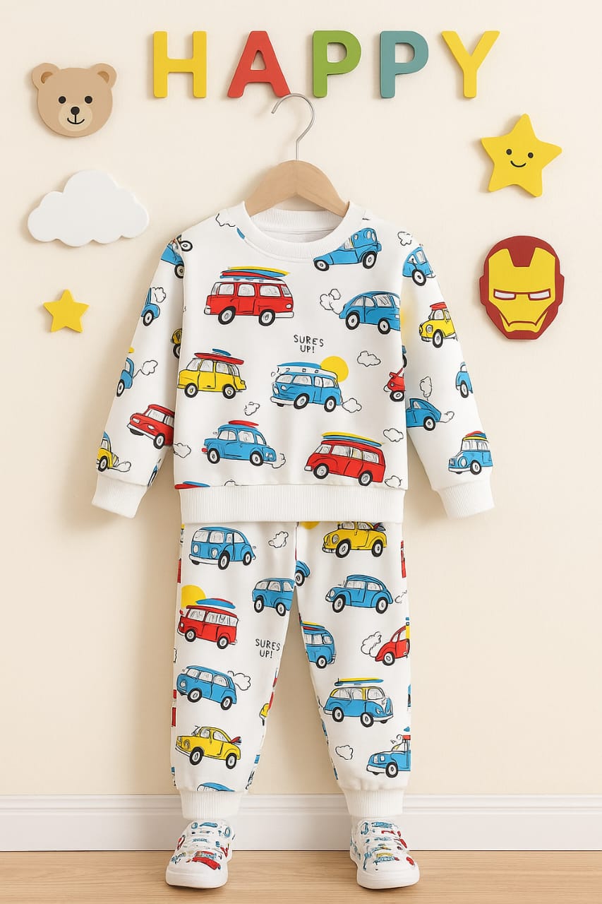 Racing Cars - Tracksuit - Sweatshirt with Trouser - All Over Print